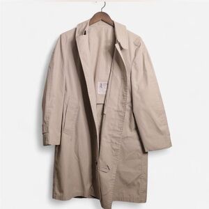 London Fog Classic Tan Trench Coat Short 40